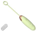 Podgrzewane wibrujące jajko EGG USB 7 vibration and thrust functions / Remote control Green