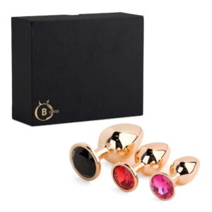 Zestaw analnych korków Jewellery - Red Gold PLUG