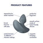 Wibrujący korek analny dla początkujących Satisfyer Booty Absolute