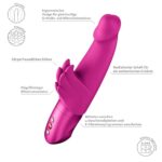 Wibrator typu Rabbit ze Skrzydełkami Wicked Angel pink