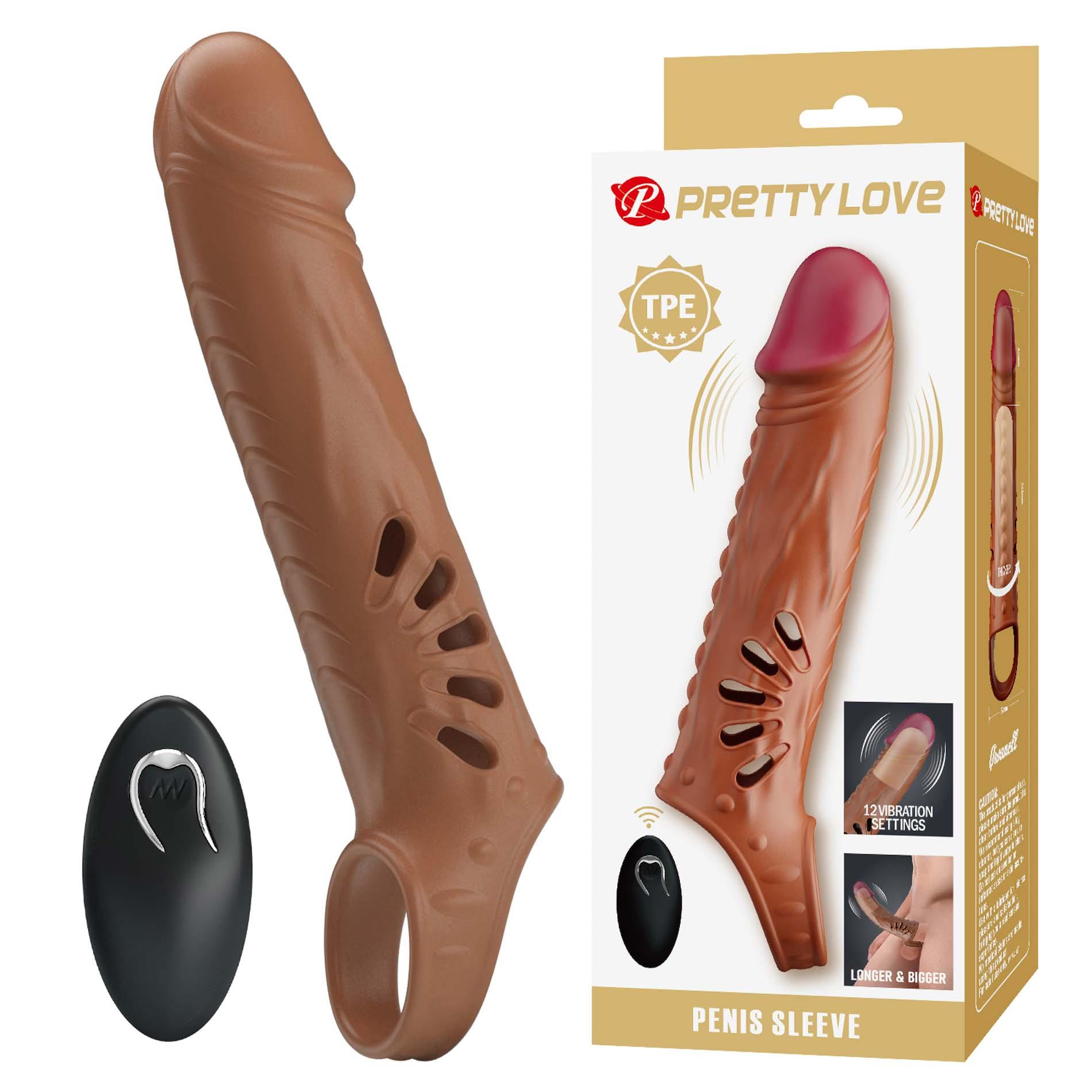 Wibrująca Nakładka na Penisa z Pilotem PRETTY LOVE Wibrująca Nakładka na Penisa z Pilotem PRETTY LOVE
