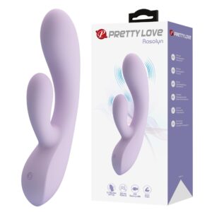Wibrator Króliczek z Podwójnym Silnikiem – Pretty Love Rosolyn (10 Trybów)