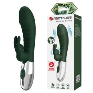 Wibrator Króliczek z Podwójnym Silnikiem – Pretty Love Naughty Bunny