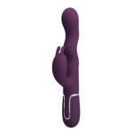 Falujący Wibrator Króliczek – Pretty Love Laursen Dark Purple