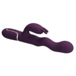 Falujący Wibrator Króliczek – Pretty Love Laursen Dark Purple
