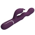 Falujący Wibrator Króliczek – Pretty Love Laursen Dark Purple
