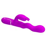 Falujący Wibrator Króliczek – Pretty Love Laursen Purple