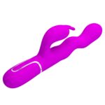 Falujący Wibrator Króliczek – Pretty Love Laursen Purple