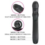 Wibrator Króliczek z Spiralną Główką – Pretty Love Romance Selma Snail Rabbit (Black)