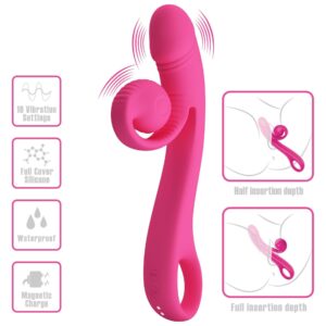 Wibrator Króliczek – Pretty Love Beau Snail Rabbit (Hot Pink)