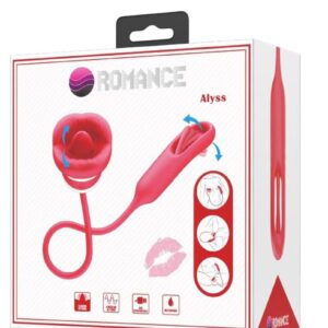Wibrator Róża z Funkcją Lizania – Romance Alyss Mouth
